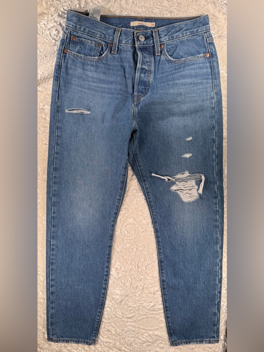 Levi's Women's “wedgie” Ripped Jeans